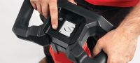 Prachem poháněný přístroj pro oplášťování DX 9-ENP Digitální, plně automatické prachem poháněné připevňovací přístroje pro vysokou produktivitu k připevňování kovových roštů ve stoje Použití 1