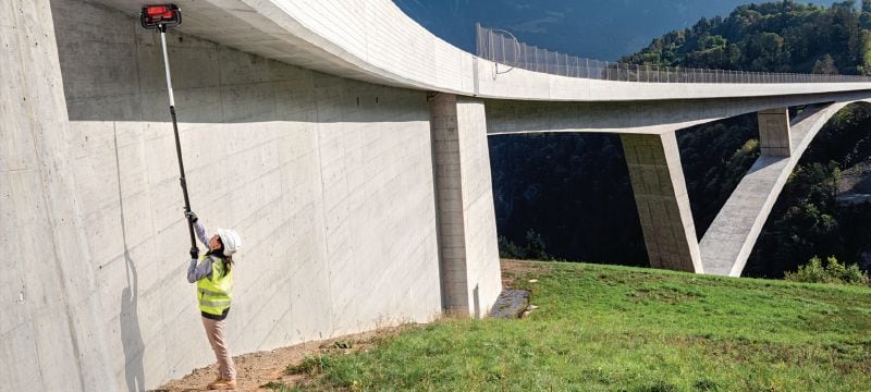 Ferroscan systém PS 300 Detektor výztuží v betonu pro měření hloubky a odhad jejich velikosti ve strukturální analýze Použití 1