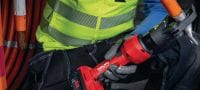NCR 60 D-22 akumulátorový 6tunový hydraulický krimpovací stroj Akumulátorový 6tunový krimpovací stroj na krimpování kabelů bez lisovacích čelistí do 500 kcmil │ 240 mm² (platforma akumulátoru Nuron) Použití 2