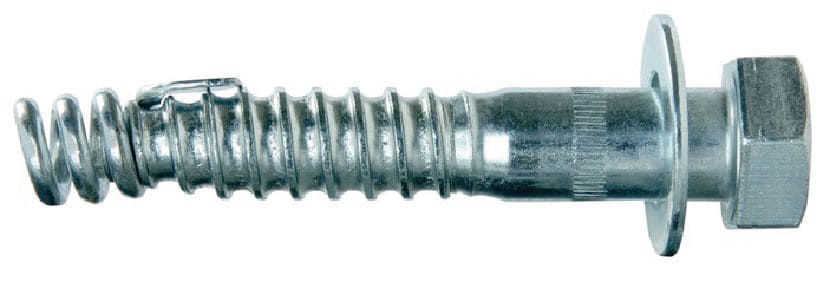 Spirálová kotva HCA Ekonomická spirálová kotva se šestihrannou hlavou (uhlíková ocel)