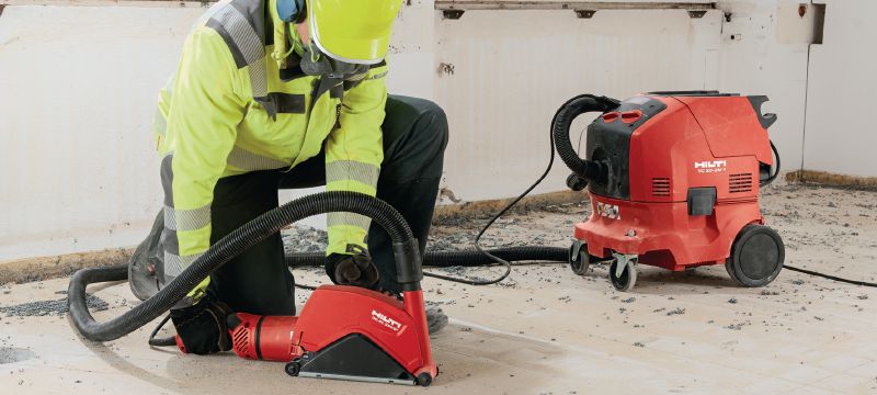 Úhlová bruska AG 230-27DB 2700W úhlová bruska s bezpečnostním spínačem, otočnou rukojetí a brzdou pro kotouče do 230 mm Použití 1