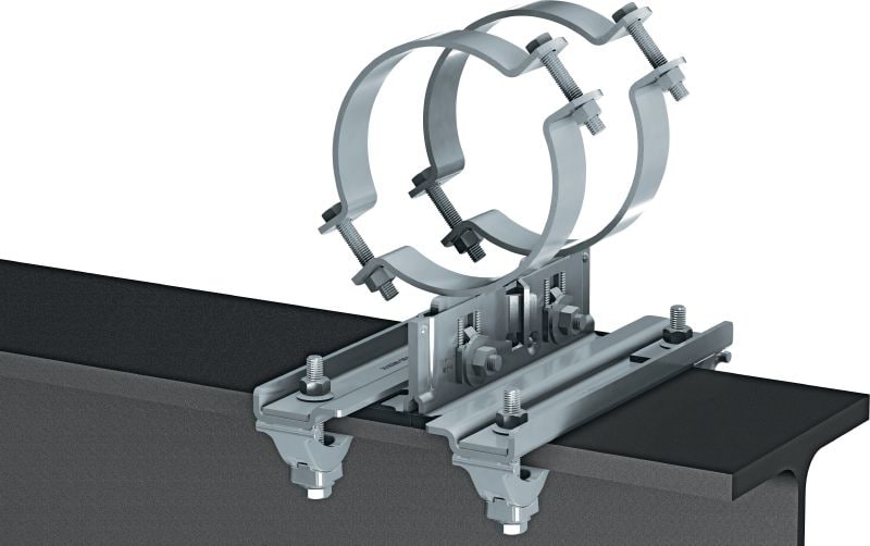Kluzná spojka pro nosníky MP-PS Nosníkové spojky pro upevnění potrubního uložení MP-PS k ocelovým nosníkům