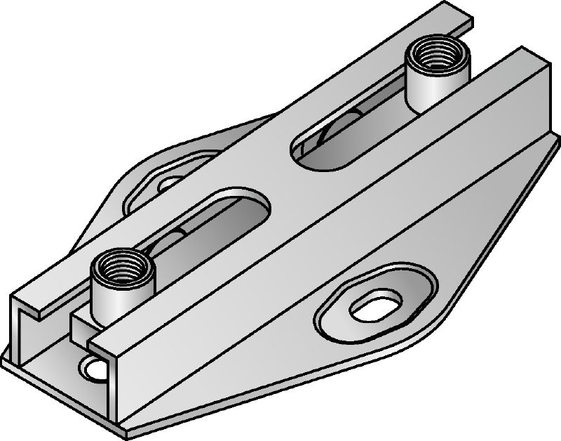 MRG-D6-F Kluzné uložení (dvojité) Prémiové žárově pozinkované (HDG – hot-dip galvanized) dvojité kluzné uložení při náročných aplikacích topení a chlazení