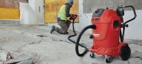 Vysavač VC 60L-X třídy L Velmi výkonný vysavač pro spojení s elektrickým nářadím a úklid na staveništi (mokrý i suchý), nádrž 60l Použití 5