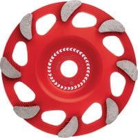 Diamantový brusný hrnec pro jemné broušení povrchu SPX (pro DG/DGH 150) Vysoce kvalitní diamantový brusný hrnec pro diamantový brousící stroj DG/DGH 150, k dokončovacímu broušení všech typů betonu a přírodního kamene