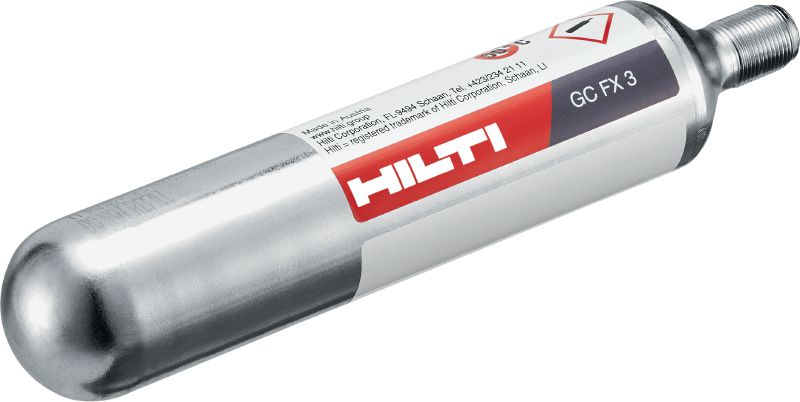 Nábojka na plyn FX 3 Kompaktní, čistá, lehká a přenosná plynová nábojka pro použití s difúzní svářečkou Hilti