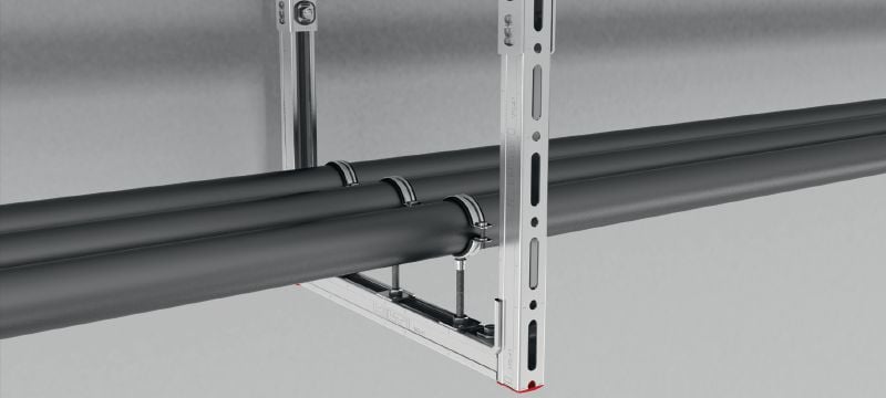 Nosník MQ-41 Galvanicky pozinkovaná podpěra nosníků MQ vysoká 41 mm pro střední zatížení Použití 1