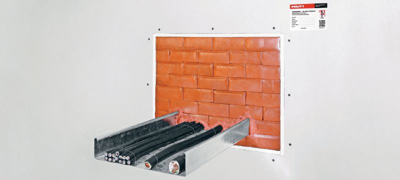 Protipožární tvarovka CFS-BL Předem sestavené protipožární tvarovky na utěsnění prostupů s kabely Použití 1