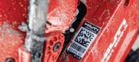 AI L2 a AI L5 Robustní, samolepicí značky s čárovým kódem pro identifikaci a sledování všech typů stavebního vybavení Použití 2