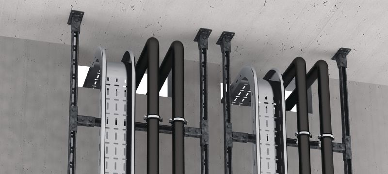 MT- FL OC Nosníková matice Fast-Lock se šroubem Nosníková matice Fast-Lock se šroubem pro upevnění patních desek a spojek k MT nosníkům, pro venkovní použití s nízkým znečištěním Použití 1