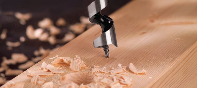 Spirálový vrták Auger WDB A Prémiový vrták Auger pro hladké vrtání hlubokých otvorů do dřeva Použití 1