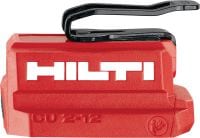 Nabíjecí adaptér USB CU 2-12 Nabíjecí adaptér USB pro 12V akumulátory Hilti pro nabíjení tabletů, telefonů a dalších zařízení s porty USB-C nebo USB-A