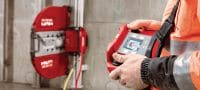 Equidist kotouč stěnové pily SPX MCL (60H: pro pily Hilti a Husqvarna®) Extra prémiový kotouč pro stěnové pily (15 kW) pro vysokou rychlost řezání a delší životnost v železobetonu (upínání 60H je kompatibilní se stěnovými pilami Husqvarna®) Použití 2