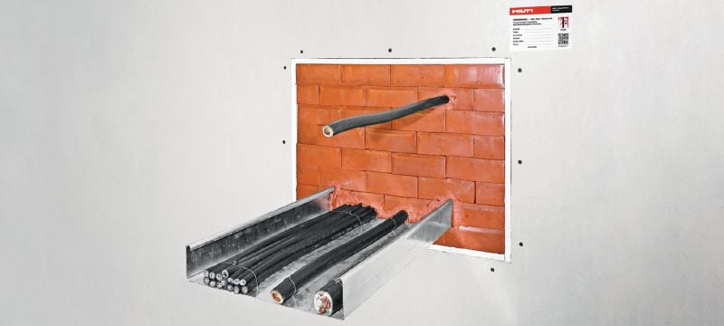 Protipožární tvarovka CFS-BL Předem sestavené protipožární tvarovky na utěsnění prostupů s kabely Použití 1
