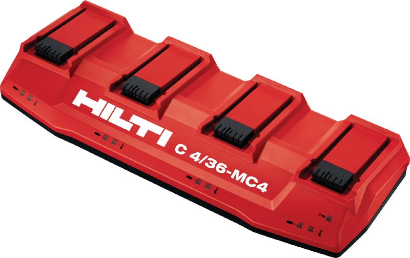 Nabíječka na více akumulátorů C4/36-MC4 Univerzální nabíječka na více akumulátorů najednou pro všechny Li-ion akumulátory Hilti