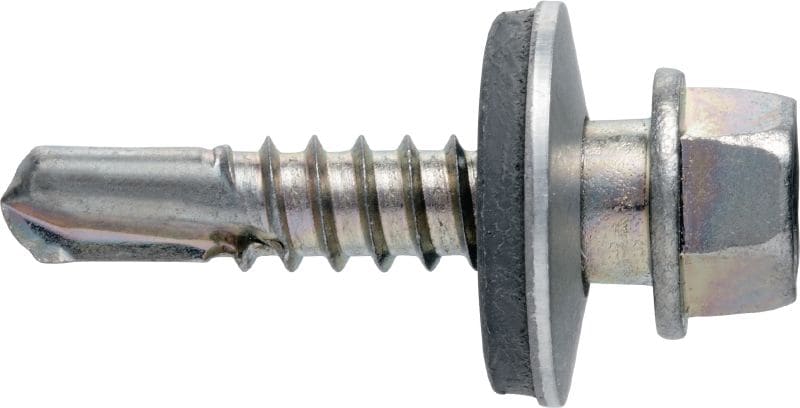 Samovrtné šrouby do kovu S-MD 53 S Samovrtný šroub (nerezová ocel A2) s 16mm podložkou k připevnění středně silných kovů k sobě (do 6 mm)
