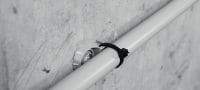 Kabelová příchytka X-ECT MX Plastový držák kabelů/potrubí pro použití s páskovanými hřeby Použití 5