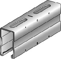 Nosník MQ-72-F Žárově pozinkovaná (HDG – Hit-Dip Galvanized) podpěra nosníků MQ vysoká 72 mm pro střední/těžké zatížení