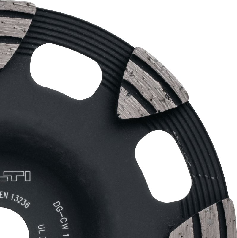 Univerzální diamantový brusný hrnec SP (DG/DGH 150) Vysoce kvalitní diamantový brusný hrnec pro diamantový brousící stroj DG/DGH 150, umožňující rychlejší broušení betonu, potěru a přírodního kamene
