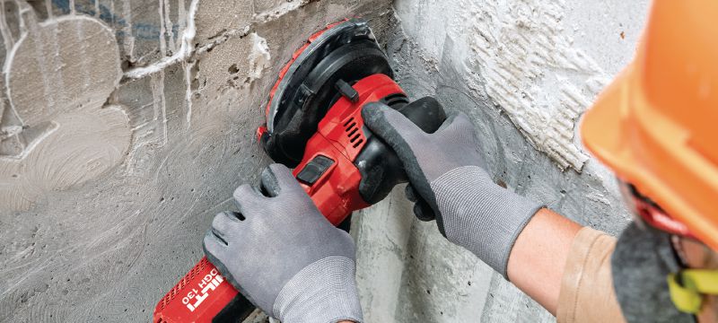 Bruska na beton DGH 130 Bruska na beton, pro broušení betonu a dokončovací práce na površích betonových stěn Použití 1