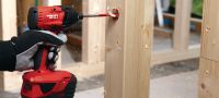 Plochý vrták WDB-S Plochý vrták pro rychlé vrtání mělkých otvorů do dřeva Použití 1