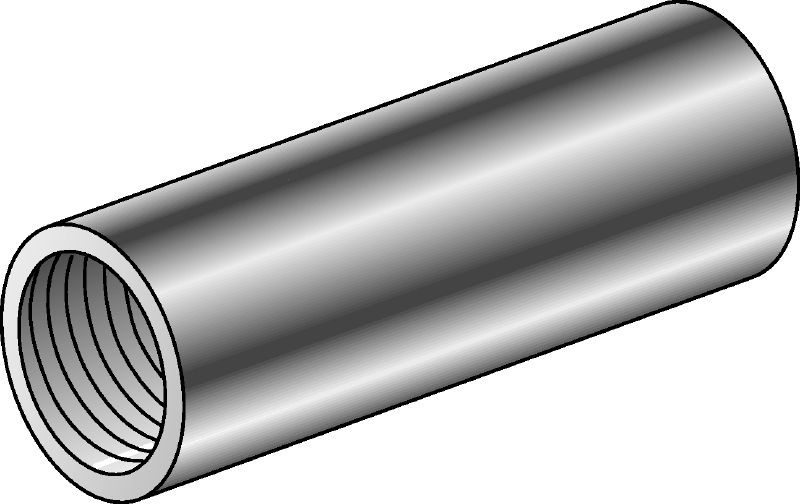 Galvanicky pozinkovaný kulatý prodlužovací element pro prodloužení závitových tyčí