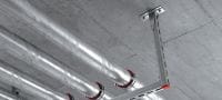 MM-R-16-36 Galvanicky pozinkovaný podstavec k připevnění MM nosníků k různým základním materiálům Použití 1