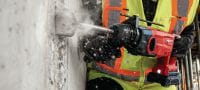 TE 5-22 akumulátorové vrtací kladivo Vrtací kladiva Hilti SDS Plus s dlouhým tělem a rukojetí pro vrtání směrem dolů (platforma baterie Nuron) Použití 3