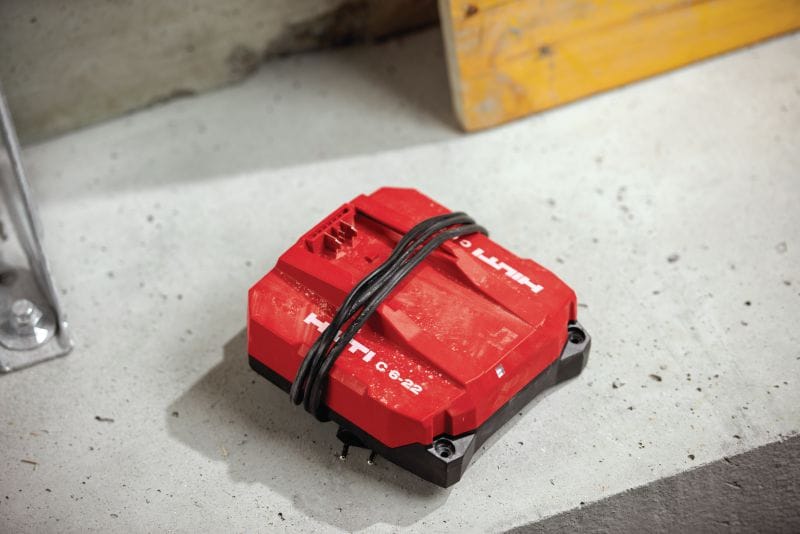 C 6-22 vysokorychlostní nabíječka Nuron Vysokorychlostní nabíječka pro všechny akumulátory Hilti Nuron Použití 1