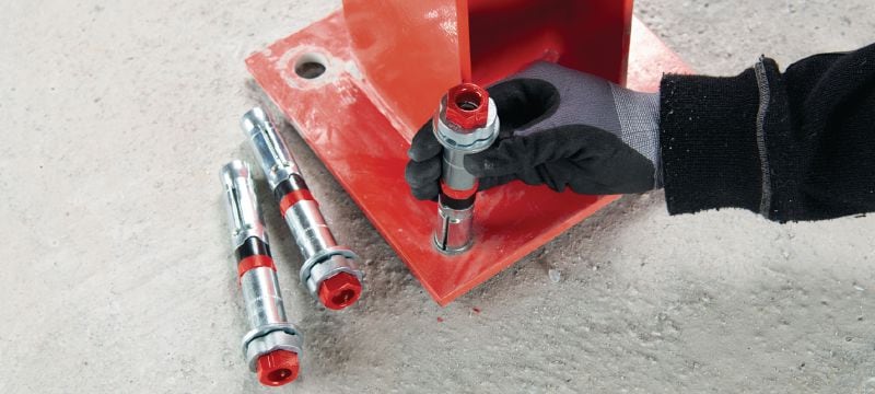 Expanzní kotva HSL4-B Velmi výkonná expanzní kotva s regulací krouticího momentu a schválením do betonu (uhlíková ocel) Použití 1