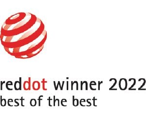                Tento produkt byl oceněn Red Dot cenou za design „Best of the Best“.            