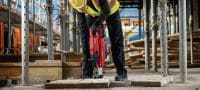 TE 5-22 akumulátorové vrtací kladivo Vrtací kladiva Hilti SDS Plus s dlouhým tělem a rukojetí pro vrtání směrem dolů (platforma baterie Nuron) Použití 2