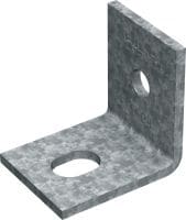Patní deska pro lehké zatížení MT-B-L OC Patní deska pro ukotvování lehce zatěžovaných nosníkových konstrukcí do betonu nebo oceli, pro venkovní použití s nízkým stupněm znečištění