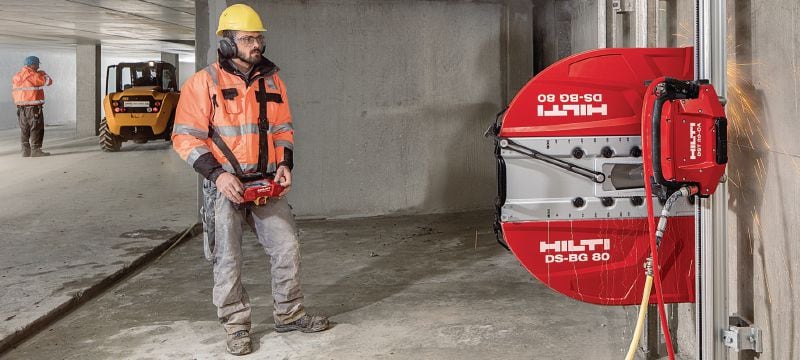 Equidist kotouč stěnové pily – tichý SPX MCS (60H: pro pily Hilti a Husqvarna®) Extra prémiový kotouč pro stěnové pily (15 kW) pro vysokou rychlost řezání, delší dobu životnosti a snížení hlučnosti (upínání 60H je kompatibilní se stěnovými pilami Hilti a Husqvarna®) Použití 1