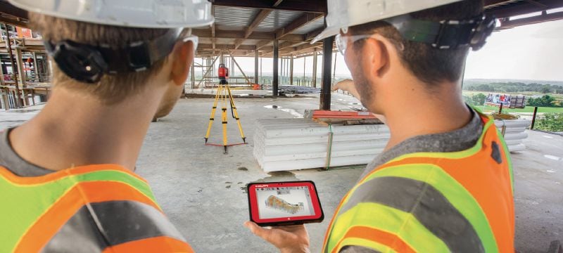 Tablet pro vytyčování PLC 400 Robustní tablet pro použití při vytyčování v terénních podmínkách Použití 1