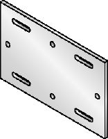 Patní deska MIQB-S Žárově pozinkovaná (HDG – hot-dip galvanized) patní deska k uchycení nosníků MIQ k oceli
