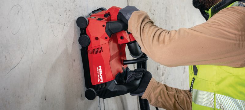 Drážkovačka DCH 150-SL Drážkovací stroj na vyřezávání drážek do zdí a podlah na instalaci kabelů, žlabů a potrubí v různých podkladových materiálech Použití 1