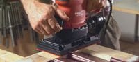 Vibrační bruska WFO 280 Elektrická vibrační bruska s proměnnými otáčkami a sníženým přenosem vibrací, k účinnějšímu broušení větších povrchů Použití 3