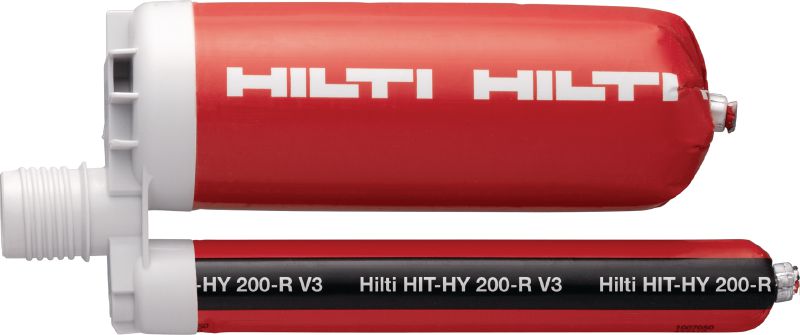 Lepicí hmota HIT-HY 200-R V3 Extra prémiová vytlačovací hybridní lepicí hmota se schválením pro dodatečné vlepování výztuží a kotvení patních desek do betonu