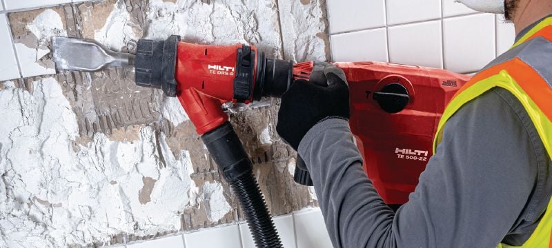TE 500-22 SDS-Max Akumulátorové sekací kladivo Akumulátorové sekací kladivo v provedení SDS Max (TE-Y) pro bourání a sekání betonu nebo zdiva, s funkcí aktivního omezování vibrací (platforma baterie Nuron) Použití 1