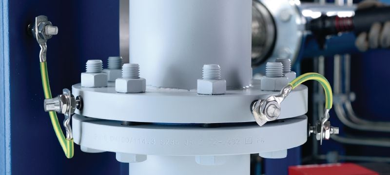 Závitový čep S-BT-ER HL Závitový čep (nerezová ocel, metrický nebo Whitworthův závit) pro elektrické připojení k oceli ve vysoce korozivním prostředí Použití 1