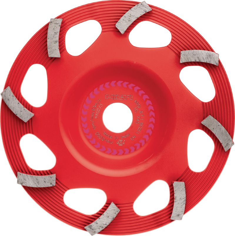 Diamantový brusný hrnec SPX pro odstraňování nátěrů (pro DG/DGH 150) Vysoce kvalitní diamantový brusný hrnec pro diamantový brousící stroj DG/DGH 150, k odstraňování všech typů tenkých povrchových vrstev, jako například nátěrů a lepidel