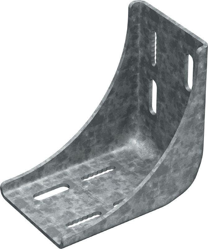 Zesílený úhelník MT-C-GL A OC Nastavitelný vyztužený zesílený úhelník pro masivní konstrukce MT vystavené 3D zatížení, pro venkovní použití s nízkým stupněm znečištění