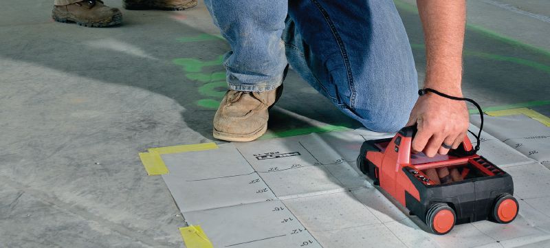 Skener betonu PS 1000 X-Scan Efektivní skenování betonu pro analýzu struktury a hledání zapuštěných objektů ve více vrstvách Použití 1