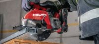 SC 6ML-22 akumulátorová okružní pila na kovy Akumulátorová pila pro rychlé, přesné řezání kovů za studena do hloubky 60 mm (platforma baterie Nuron) Použití 4