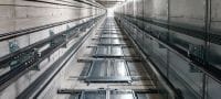 Kotevní šroub HAS-D Vysoce výkonný dynamický kotevní šroub pro průvlečnou a převlečnou montáž pomocí vytlačovacího hybridního kotvení (uhlíková ocel) Použití 5