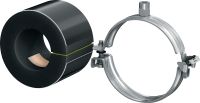 MIP-M Chladírenská potrubní objímka (středně izolovaná) Galvanicky pozinkovaná potrubní objímka pro maximální produktivitu při chladírenských aplikacích s tloušťkou izolace 20-25 mm