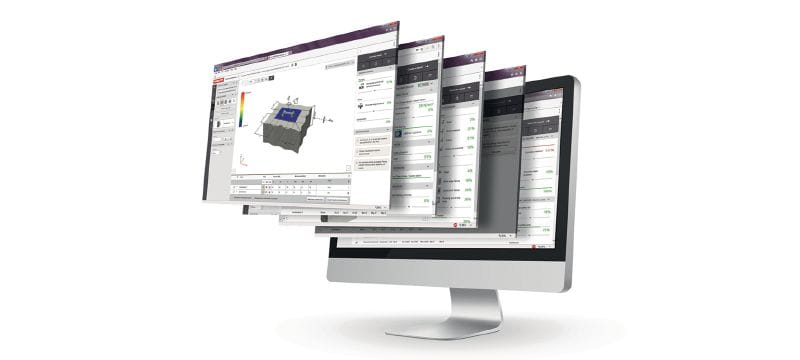 PROFIS Engineering Suite – software pro navrhování stavebních konstrukcí Software pro navrhování kotvení s předpisy a certifikacemi, výpočty metodou konečných prvků na bázi komponent a s podporou široké škály metod upevňování