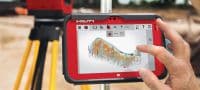 Tablet pro vytyčování PLC 400 Robustní tablet pro použití při vytyčování v terénních podmínkách Použití 2