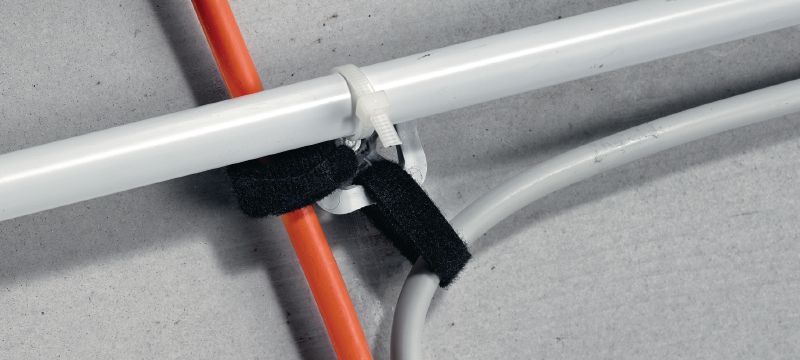 Kabelová příchytka X-UCT MX Univerzální plastová příchytka kabelů/potrubí pro použití se vsazovacími přístroji BX a GX Použití 1
